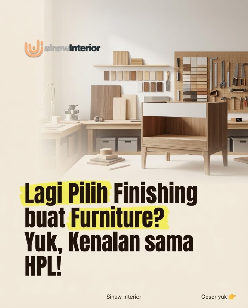 Finishing HPL untuk Furniture: Kelebihan, Kekurangan, dan Pilihan Motif